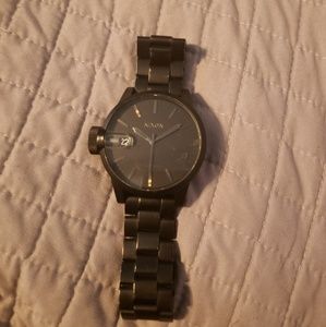 Black nixon chronograph